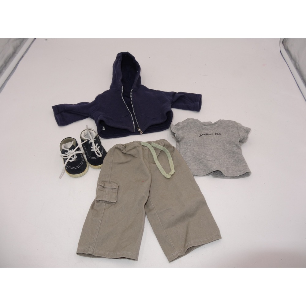 American Girl Pleasant Company 1999 Drawstring Cargo Shirt Jacket Shoes Outfit